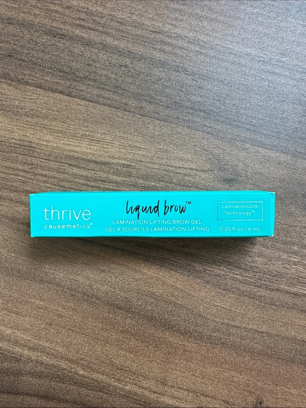 New Thrive Causemetics liquid brow lock 24 hr lamination lifting brow gel clear
